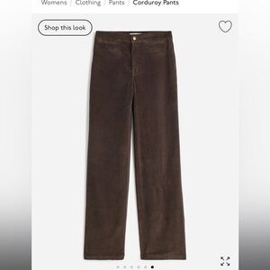 Madewell Emmett Wide Leg Corduroy pants
